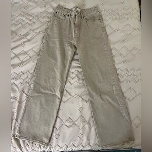 Abercrombie High Rise Tan Jeans